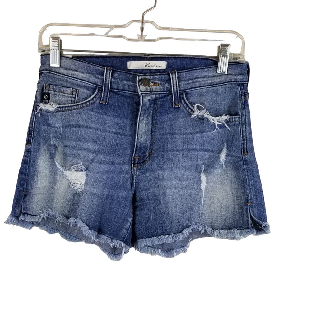 KanCan Frayed Hem Distressed Women's Summer Short's 25